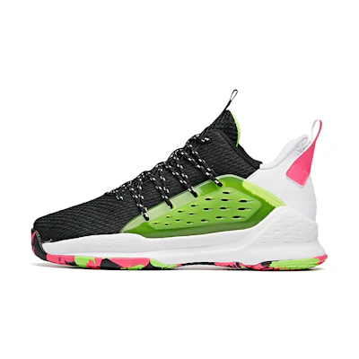 Anta Basketball Series Sneakers Low 'Black Green White'