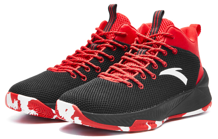 Anta Basketball Low 'Black Red White' 圖 2
