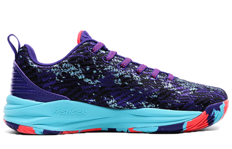Anta Basketball Low 'Purple Blue Red' 圖 2