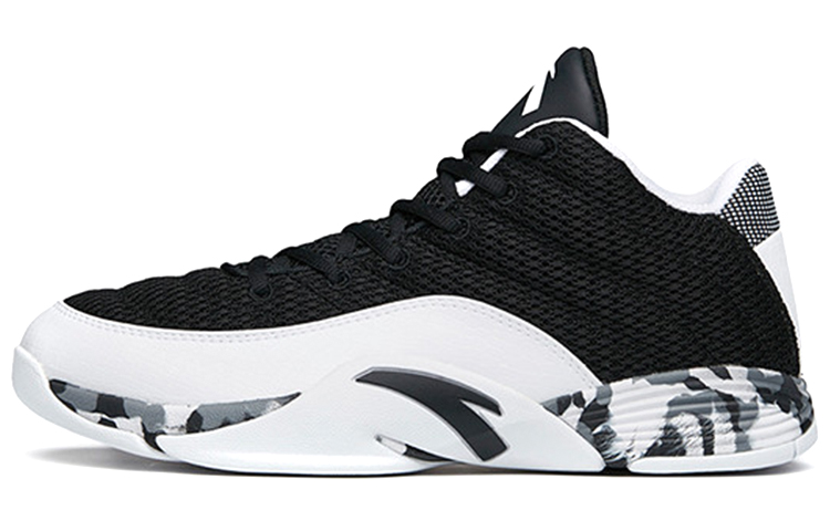 Anta Basketball Low Retro 'Black White' 11741154-9