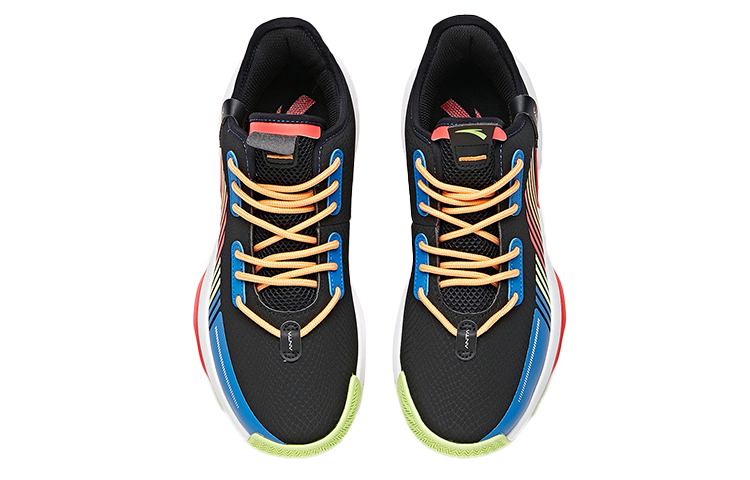 Lookbook Anta Basketball Low Retro 'Laser Black Blue White' 112011607-10