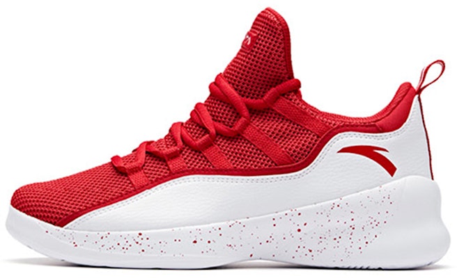 Anta安踏 籃球系列 緩震 耐磨 低筒 復古籃球鞋 男款 白紅 Buy Anta安踏 籃球系列 緩震 耐磨 低筒 復古籃球鞋 男款 白紅