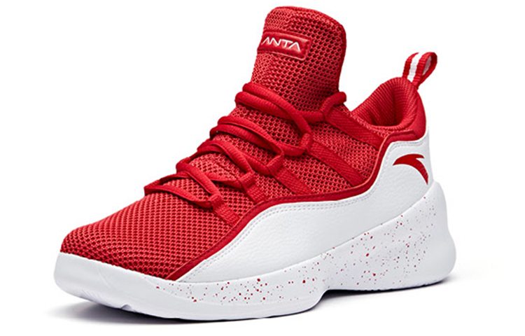 Anta Basketball Low Retro 'White Red' 圖 3