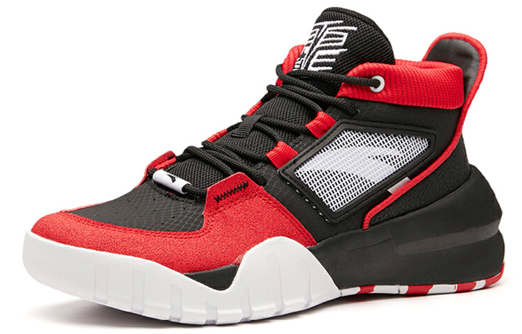 Anta Basketball Mid 'Black Red' 圖 3