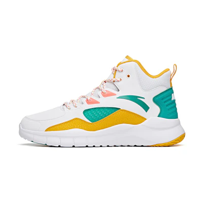 Anta Basketball Mid 'White Yellow Green'