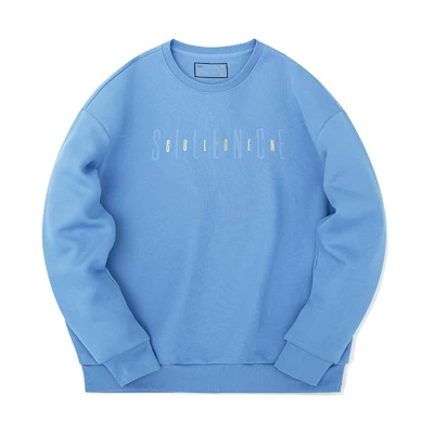 Anta Basketball Pullover Hoodie Blue - Solid Color Letter Logo Print 152241737S-3