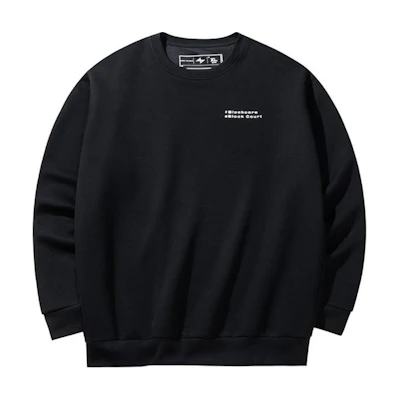 Anta Basketball Series Black Crewneck Pullover Sweatshirt with Print 152431730-4