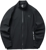 Anta Basketball Series Black Logo Print Zip-Up Jacket 152211712-2 Anta Basketball Series Black Logo Print Zip-Up Jacket 152211712-2
