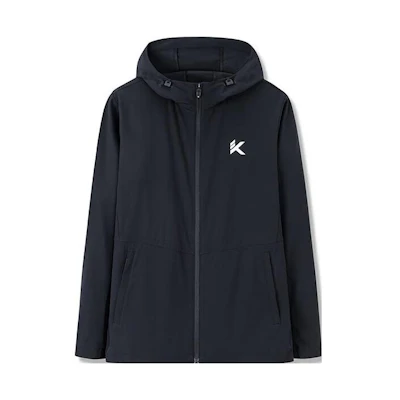 Anta Basketball Series Black Logo Zip-Up Hooded Jacket 152321605-3
