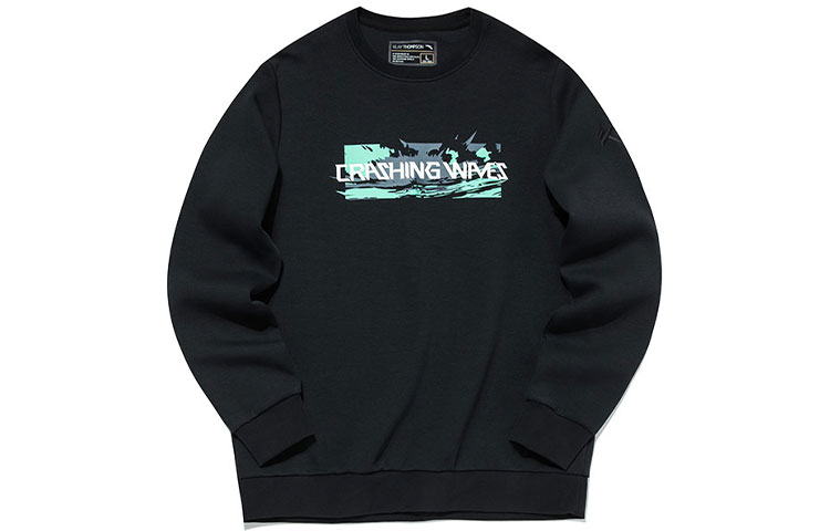 Anta Basketball Series Black Long-Sleeve Pullover Sweatshirt 152141750-3