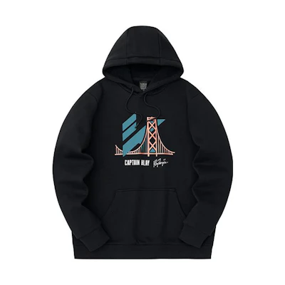 Anta Basketball Series Black Printed Logo Fleece Hoodie 152341738-3