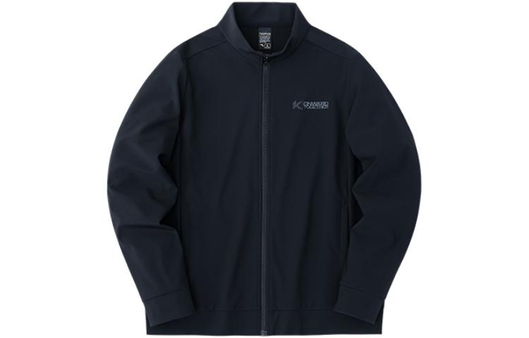 Anta Basketball Series Black Zip-Up Stand Collar Jacket 152331743-2