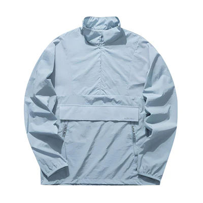 Anta Basketball Series Blue Logo Embroidered Loose-Fit Windbreaker - 152031612-2