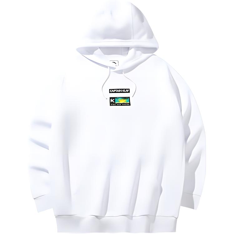 Anta Basketball Series Breathable Casual Sports Sweatshirt - Pure White 152431711-1