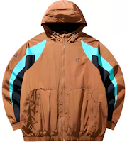Anta Basketball Series Colorblock Hoodie Zip Jacket Unisex - Luxe Brown. 172441603N-1