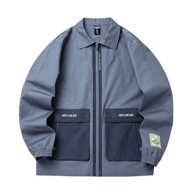 Anta Basketball Series Colorblock Loose Woven Sports Jacket Rabbit Gray Men 952221610-1