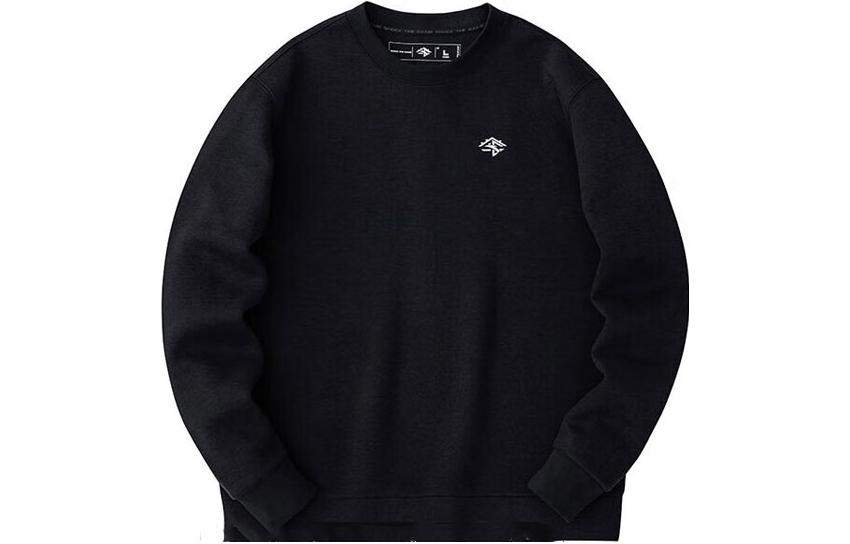 Anta Basketball Series Graphic Back Logo Crewneck Sweatshirt - Basic Black 152411747-5
