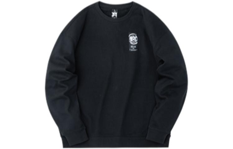 Anta Basketball Series Graphic Fleece Pullover Hoodie Basic Black 152241738N-4