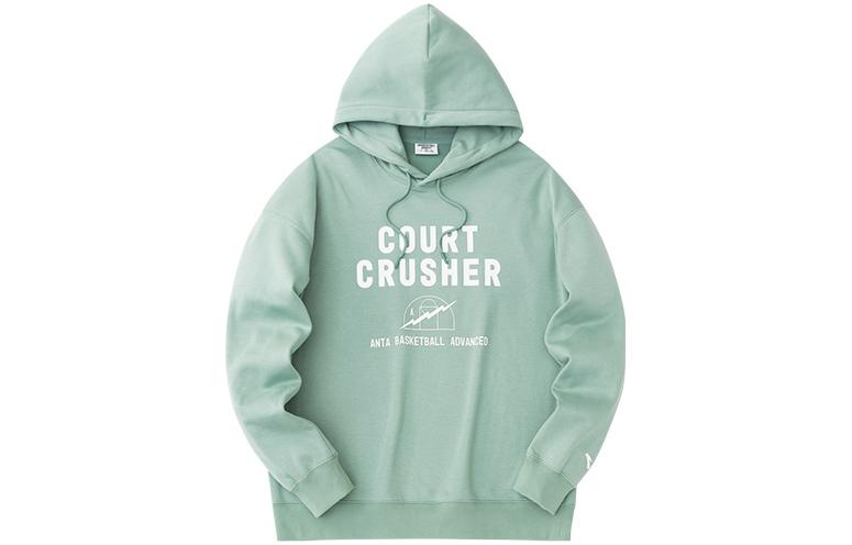 Anta Basketball Series Letter Hoodie Pullover Unisex - Cabo Green 972341713-3