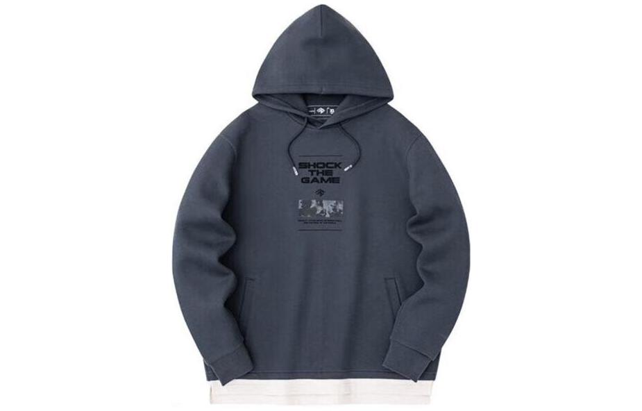 Anta Basketball Series Letter Logo Hoodie Crab Gray 152411761-2