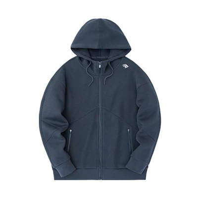 Anta Basketball Series Letter Zip Hoodie - Crab Gray 152331734-4