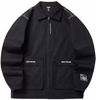 Anta Basketball Series Logo Print Woven Jacket Black 952221610-2 Anta Basketball Series Logo Print Woven Jacket Black 952221610-2