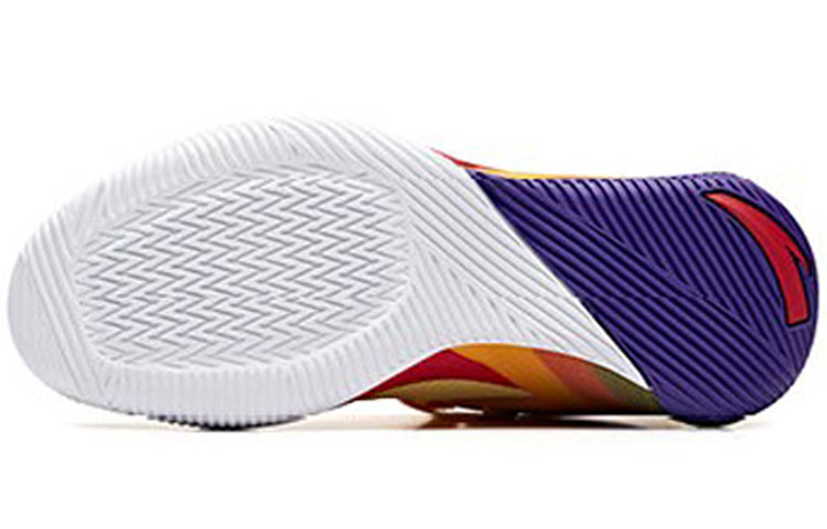 Shop 安踏篮球低帮系列'黄红紫' 11931618-6