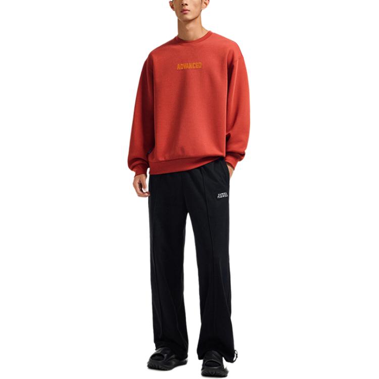 Anta Basketball Series Oversized Crewneck Sweatshirt Red-Unisex 972431702-4