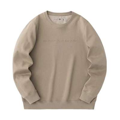 Anta Basketball Series Plain Pullover Sweatshirt Mist Khaki Color 152341730-2