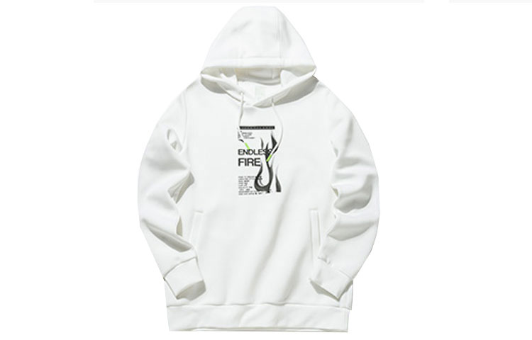 Anta Basketball Series Printed Pullover Hoodie Men’s White 152131712-1