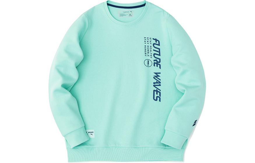 Anta Basketball Series Pullover Crewneck Sweatshirt Light Green 152231719-2