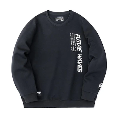 Anta Basketball Series Simple Pullover Sweatshirt Black - 152231719-3