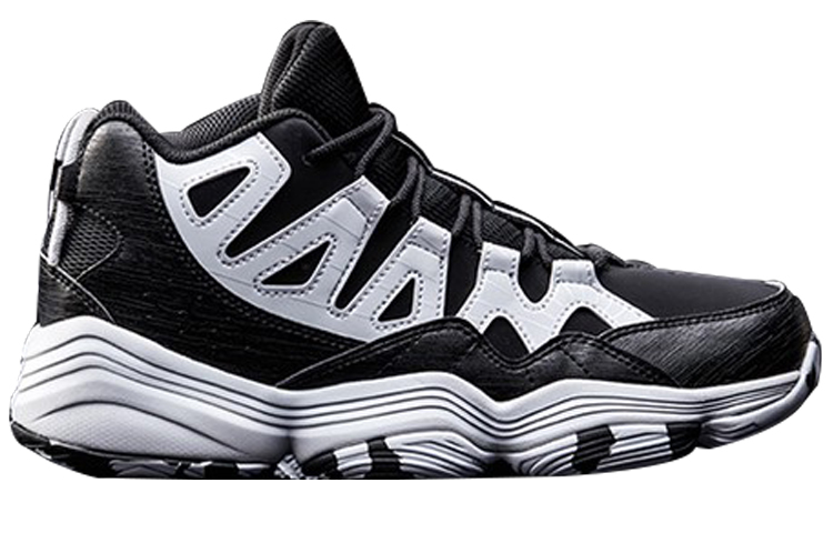 Order 安踏 耐磨防滑 中筒實戰籃球鞋 黑白色