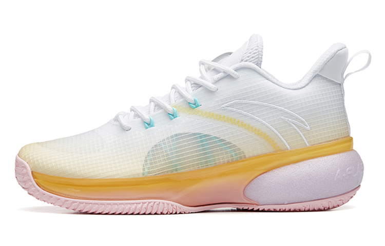 Anta Basketball Series Sneakers 'White Yellow Green' 112221621-1