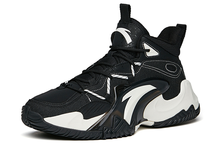 Order Anta安踏 籃球系列 耐磨防滑 中筒 籃球鞋 男款 黑白