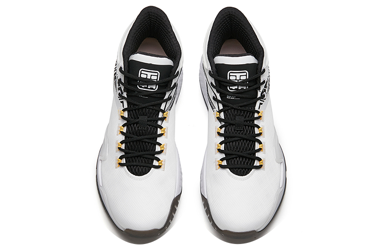 Anta Basketball Series Sneakers Mid 'White Black' 圖 4