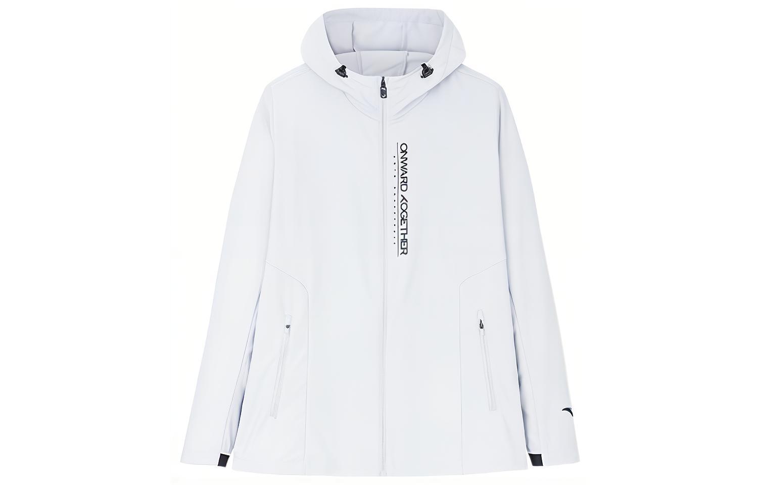 Anta Basketball Series Solid Hoodie Jacket - Cloud Gray 152331612-4