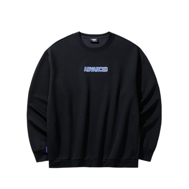 Anta Basketball Series Unisex Loose Fit Crewneck Pullover Sweatshirt - Basic Black 972431702-5