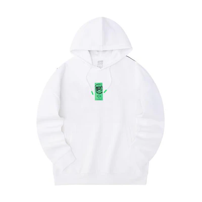 Anta Basketball Series White Pullover Sweatshirt with Back Letter Print 152231702-1