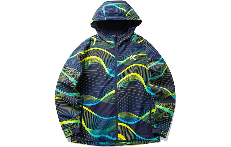 Anta Basketball Series Windproof Hooded Jacket - Blue 152211611-4