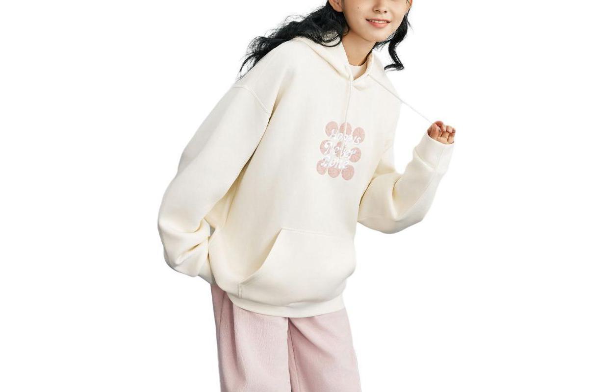 Anta Basketball Unisex Hoodie Beige - Oversized & Casual Style 952411710-335726-5