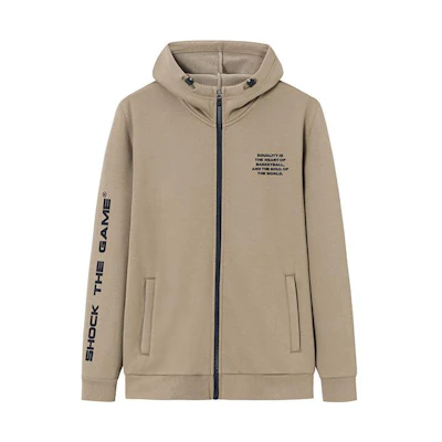 Anta Basketball Zip Hoodie Mist Khaki 152341735-3