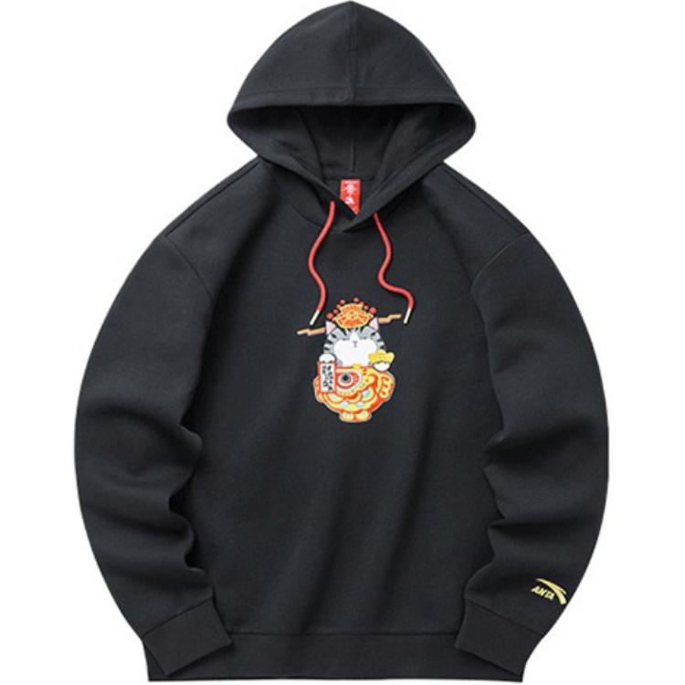 Anta Black Hoodie - Sports Lifestyle Collection 152218718-3