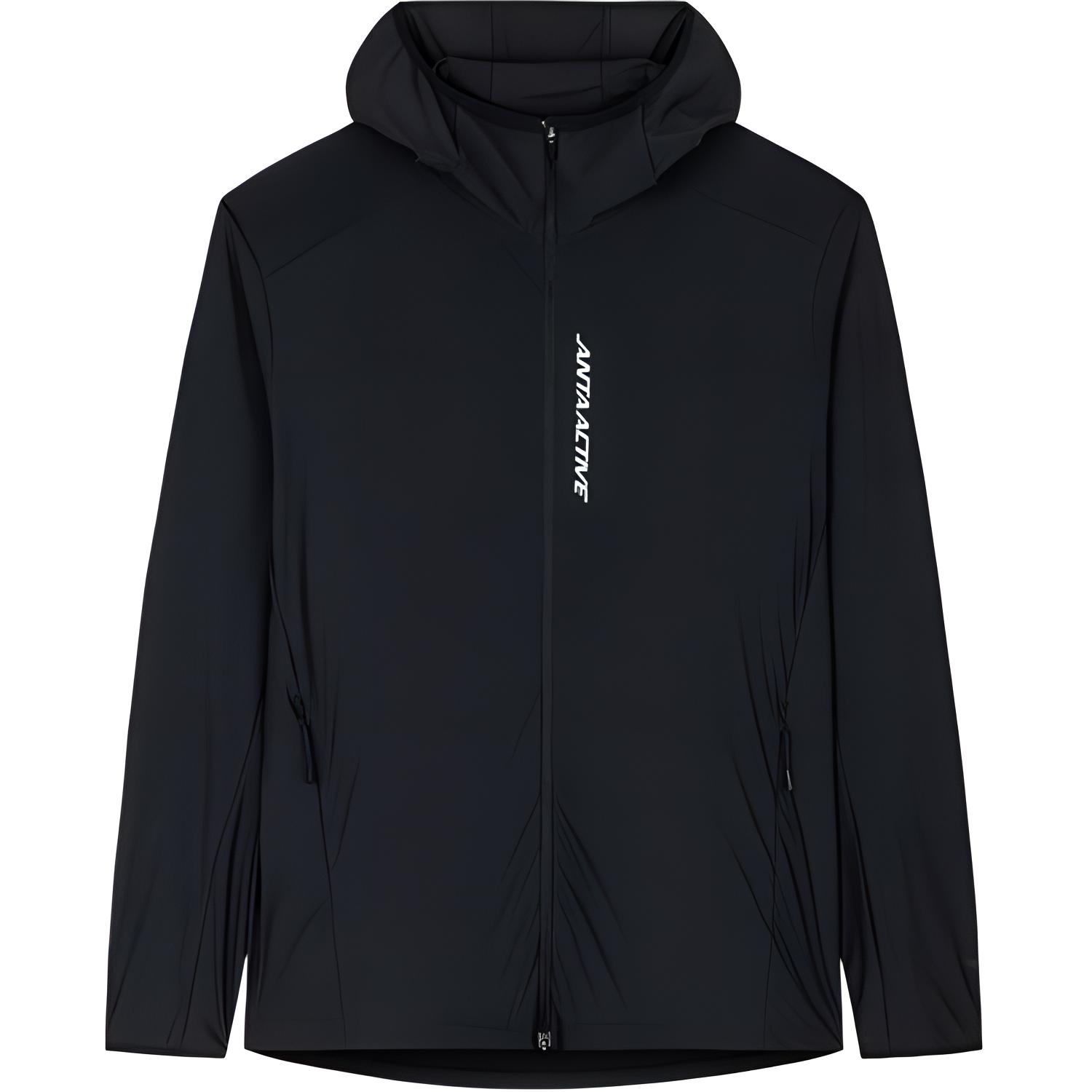 Anta Black Hoodie Jacket with Graphic Letter Print - Casual and Comfy 152437731U-9