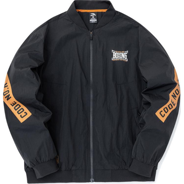 Anta Black Letter Graphic Zip-Up Jacket 152237601