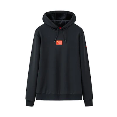 Anta Black Pullover Sweatshirt with Logo Print 152250706-2