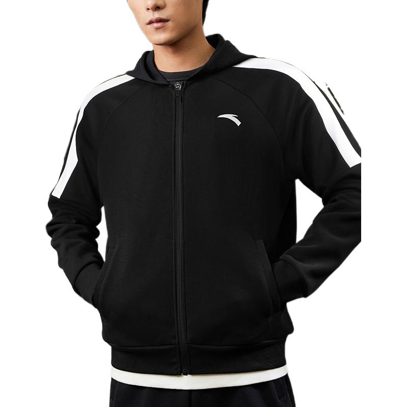 Anta Black Training Series Casual Comfort Jacket 952117717-1