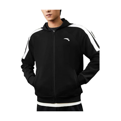 Anta Black Training Series Casual Comfort Jacket 952117717-1