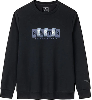 安踏黑色訓練系列修身撞色字母印花運動衫 152447746-3 Buy 安踏黑色訓練系列修身撞色字母印花運動衫 152447746-3