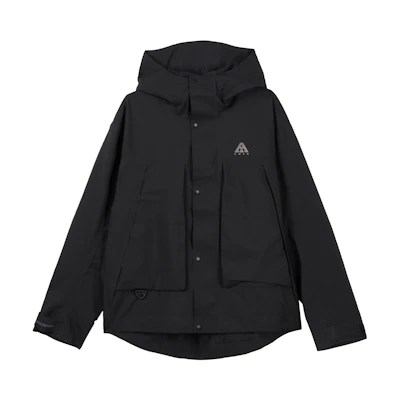 Anta Black Waterproof Windproof Breathable Hooded Training Jacket 952437608-4